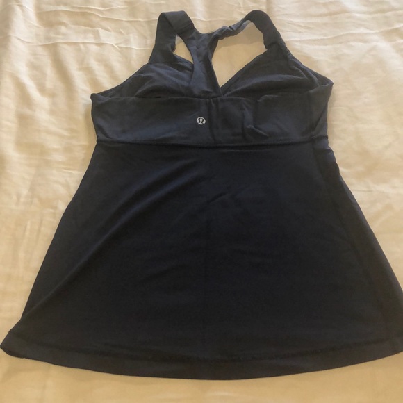 Lululemon charcoal gray yoga top - Picture 2 of 2